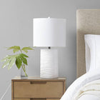 Dimmable Textured Table Lamp, Matte White - view 1