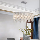 Silver Elegant Oval Crystal Chandelier -Modern Luxury & Radiant Brilliance - view 2