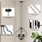 Black Farmhouse Pendant Light with Adjustable Hanging Chain - view 3