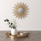 Sunburst Metal Wall Accent Mirror, Gold - view 2