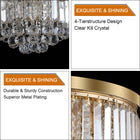 Gold Crystal Chandelier -Contemporary Luxury Ceiling Light Fixture - view 7