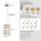 Luxury 3-Pack Crystal Pendant Lights - view 7