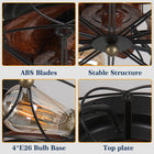 Low-Profile Caged Ceiling Fan with Light - view 7