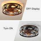 20-Inch Caged Ceiling Fan with Light - view 7