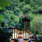 Solar Powered Outdoor Garden Flower Stand Led Garden Planter - view 3