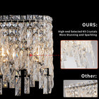 Silver Elegant Oval Crystal Chandelier -Modern Luxury & Radiant Brilliance - view 6