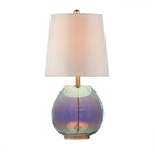 Colored Glass Base Bedroom Table Lamp - view 3