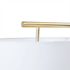 Angular Gold Floor Lamp with White Shade - view 5