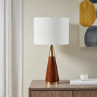 Mid Century Modern Gold Table Lamp - view 1