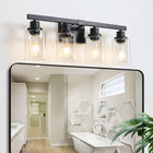 Modern Black  Bathroom Vanity Light Fixture (No Bulbs) - view 1