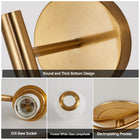 Modern Golden Wall Sconces -Set of 2 Mid-Century Opal Globe Lights - view 7