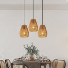 Set of 3 Rustic Hemp Rope Pendant Lights -Handcrafted Farmhouse Charm - view 2