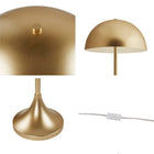Art Deco Gold Dome-Shaped 2-Light Table Lamp - view 4