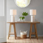 Dimmable Textured Table Lamp, Matte White - view 2