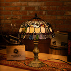 Radiant Ember Bloom Tiffany Table Lamp - view 8