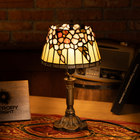 Amber Lily Bloom Tiffany Lamp - view 1