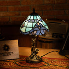 Azure Wave Bloom Tiffany Table Lamp - view 1