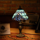 Azure Wave Bloom Tiffany Table Lamp - view 6
