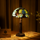 Mystic Leaf Tiffany Table Lamp - view 1