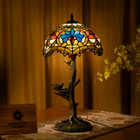 Blue Petal Grove Tiffany Table Lamp - view 1