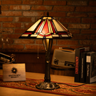 Amber Striped Elegance Tiffany Lamp - view 6