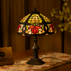 Crimson Bloom Tiffany Table Lamp - view 1