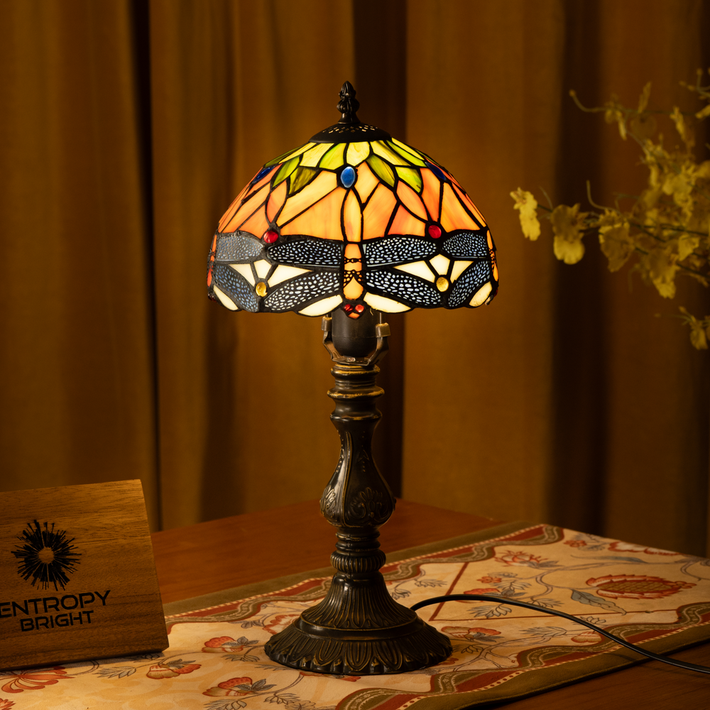 Golden Wings Tiffany Table Lamp