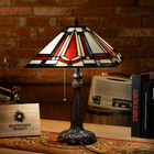 Amber Striped Elegance Tiffany Lamp - view 2