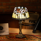 Amber Lily Bloom Tiffany Lamp - view 2
