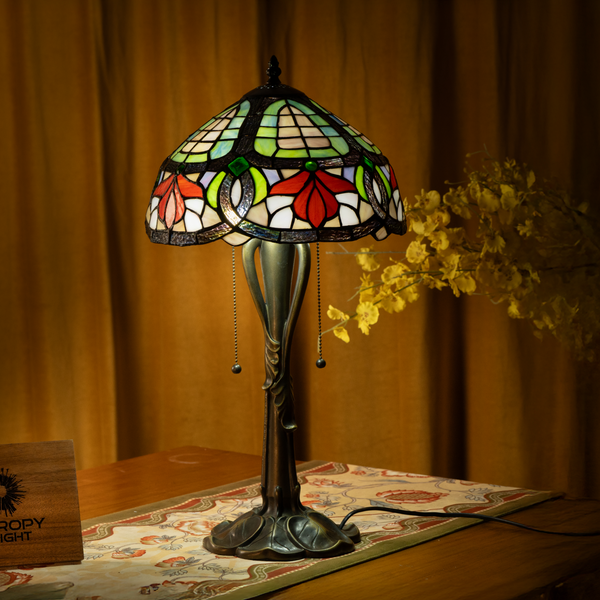 Autumn Petals Tiffany Table Lamp