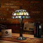 Radiant Ember Bloom Tiffany Table Lamp - view 2