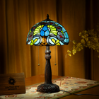 Mystic Leaf Tiffany Table Lamp - view 2