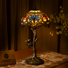 Blue Petal Grove Tiffany Table Lamp - view 2