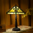 Artisan Amber Tiffany Lamp - view 2