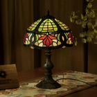 Crimson Bloom Tiffany Table Lamp - view 2