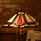 Amber Striped Elegance Tiffany Lamp - view 3