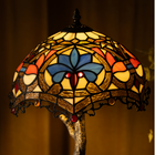 Blue Petal Grove Tiffany Table Lamp - view 3