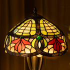 Autumn Petals Tiffany Table Lamp - view 2