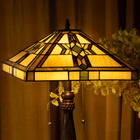 Artisan Amber Tiffany Lamp - view 3
