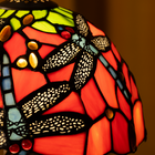 Crimson Flight Tiffany Table Lamp - view 4