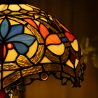Blue Petal Grove Tiffany Table Lamp - view 4