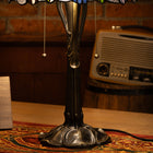 Radiant Ember Bloom Tiffany Table Lamp - view 5