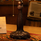 Radiant Ember Bloom Tiffany Table Lamp - view 7