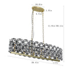 Modern Gold Crystal Chandelier -Luxury Ceiling Fixture - view 5