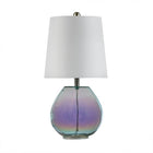 Colored Glass Base Bedroom Table Lamp - view 4