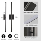 2-Pack Modern LED Wall Sconce, Minimalist Indoor Wall Light Fixtures - view 8