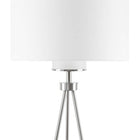 Silver Base Tripod White Shade Floor Lamp - view 5