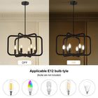 Black 6-Light Pendant Light Chandelier - view 5