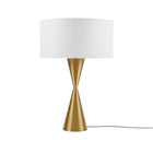 Gold Hourglass Metal Table Lamp - view 3