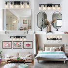 Modern Black  Bathroom Vanity Light Fixture (No Bulbs) - view 6